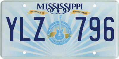 MS license plate YLZ796