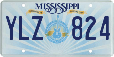 MS license plate YLZ824
