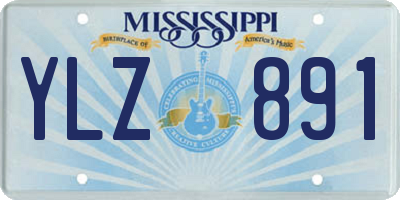 MS license plate YLZ891