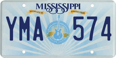 MS license plate YMA574