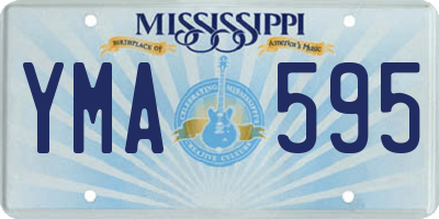 MS license plate YMA595