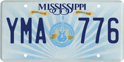 MS license plate YMA776