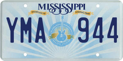 MS license plate YMA944