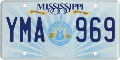 MS license plate YMA969