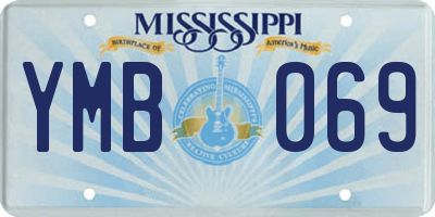 MS license plate YMB069