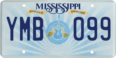 MS license plate YMB099