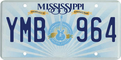MS license plate YMB964