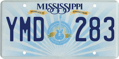 MS license plate YMD283