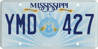 MS license plate YMD427