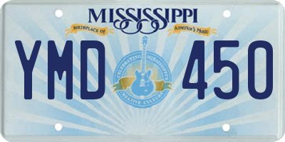 MS license plate YMD450