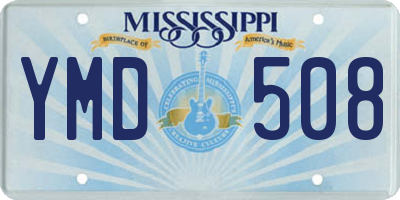 MS license plate YMD508