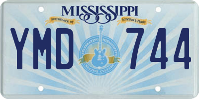 MS license plate YMD744
