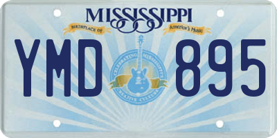 MS license plate YMD895