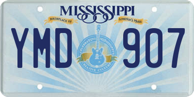 MS license plate YMD907