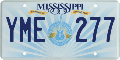 MS license plate YME277