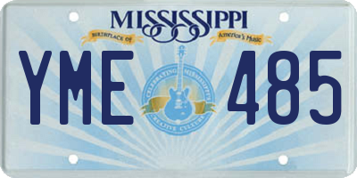 MS license plate YME485