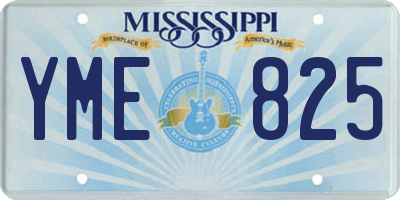 MS license plate YME825