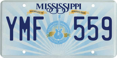 MS license plate YMF559