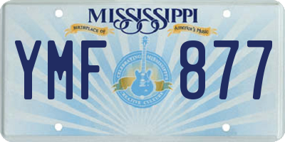 MS license plate YMF877