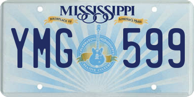 MS license plate YMG599