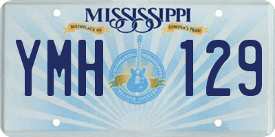 MS license plate YMH129