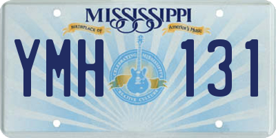 MS license plate YMH131