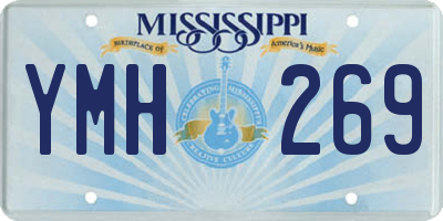 MS license plate YMH269
