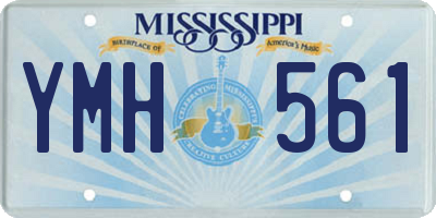 MS license plate YMH561