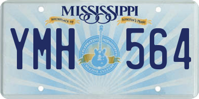 MS license plate YMH564