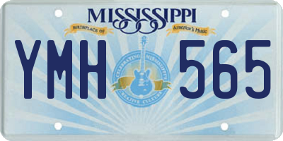 MS license plate YMH565