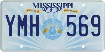 MS license plate YMH569