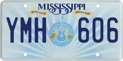 MS license plate YMH606