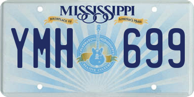 MS license plate YMH699