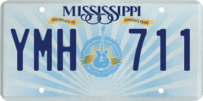 MS license plate YMH711