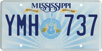 MS license plate YMH737