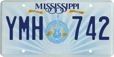 MS license plate YMH742