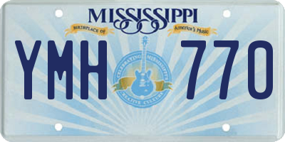 MS license plate YMH770