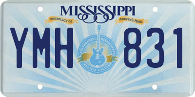 MS license plate YMH831
