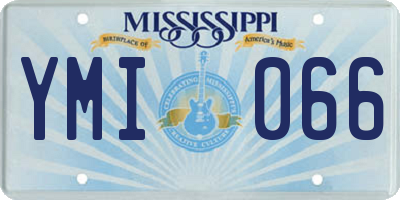 MS license plate YMI066