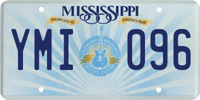 MS license plate YMI096