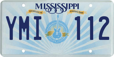 MS license plate YMI112