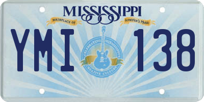 MS license plate YMI138