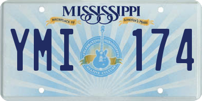 MS license plate YMI174