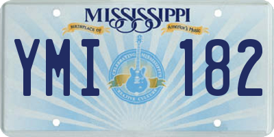 MS license plate YMI182