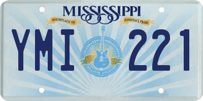 MS license plate YMI221