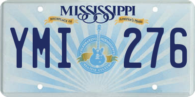 MS license plate YMI276