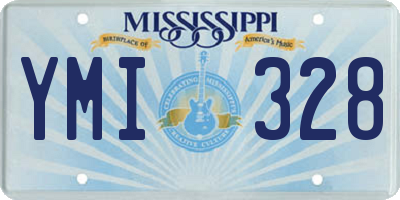 MS license plate YMI328