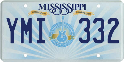 MS license plate YMI332