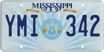MS license plate YMI342