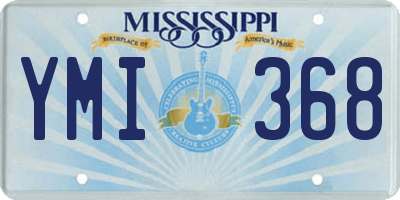 MS license plate YMI368